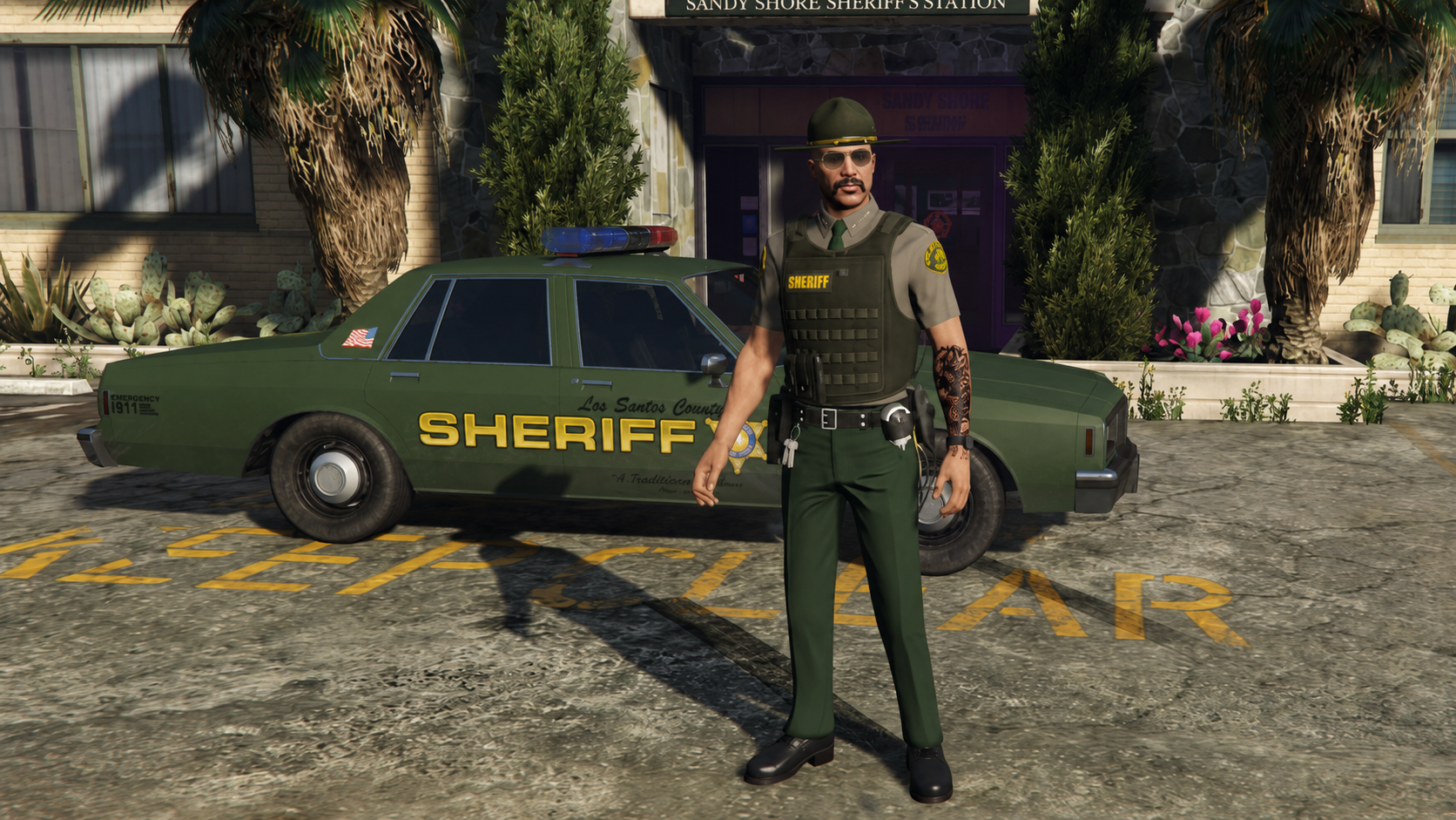 Sandy Shore Sheriff's Station — Los Santos County sheriffi serverillä
